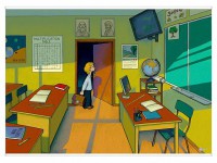 Магнитно-маркерный ситуационный плакат "Классная комната" с набором магнитных карточек + методические рекомендации (иностранный язык) - fgospostavki.ru - Иркутск