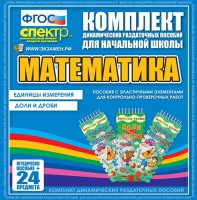 Динамические раздаточные пособия. Математика (Эластичные элементы). Единицы измерения, доли и дроби. - fgospostavki.ru - Иркутск