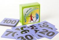 Набор магнитных карточек "Круглые числа" (фон фиолетовый) - fgospostavki.ru - Иркутск