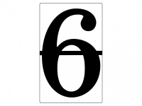 Набор магнитных карточек "Произвольный размер "6" (3 штуки) - fgospostavki.ru - Иркутск