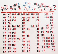 Набор магнитных карточек "Слоговый домик" - fgospostavki.ru - Иркутск