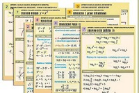 Комплект таблиц по всему курсу "Алгебра и начала анализа" (50 таблиц, А1, полноцветные, ламинированные) - fgospostavki.ru - Иркутск