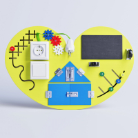 Бизиборд «Большое жёлтое сердце» - fgospostavki.ru - Иркутск