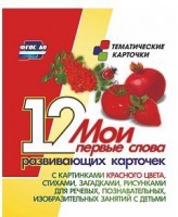 Тематические карточки "Мои первые слова" (красный цвет) - fgospostavki.ru - Иркутск