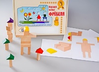Игровой набор Фребеля "Конструктор деревянный без соединений-3" (Серия "Эксперимент") - fgospostavki.ru - Иркутск