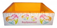 Сухой бассейн "Вообразилия" квадратный с шелкографией - fgospostavki.ru - Иркутск