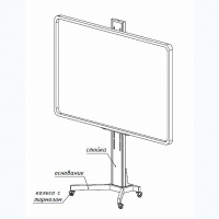 Мобильная стойка SMART-BASE DSM для интерактивных досок - fgospostavki.ru - Иркутск