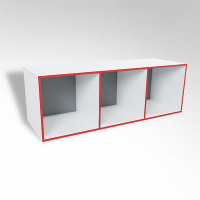 Открытая настенная полка-3-х секционная ТР3 ЛДСП  - fgospostavki.ru - Иркутск