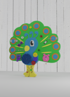 Бизиборд «Радостный павлин» - fgospostavki.ru - Иркутск