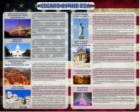 Стенд "Достопримечательности США" Вариант 2 - fgospostavki.ru - Иркутск