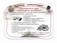 Стенд резной "Характеристика героя литературного произведения" - fgospostavki.ru - Иркутск