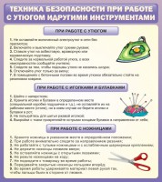 Стенд "Техника безопасности при работе с утюгом" - fgospostavki.ru - Иркутск