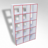 Шкаф открытый многосекционный ТР15 ЛДСП  - fgospostavki.ru - Иркутск