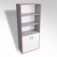 Шкаф широкий открытый с закрытой тумбой ТР2 ЛДСП - fgospostavki.ru - Иркутск