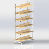 СТЕЛЛАЖ 2-СТОРОННИЙ НА МЕТАЛЛОКАРКАСЕ - fgospostavki.ru - Иркутск