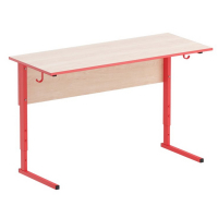 Стол ученический регулируемый (двухместный) на прямоугольной трубе - fgospostavki.ru - Иркутск