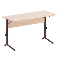 Стол ученический двухместный  регулируемый на плоскоовальной трубе - fgospostavki.ru - Иркутск