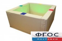 Сухой бассейн интерактивный с кнопками-переключателями (217х217х66 сантиметров) - fgospostavki.ru - Иркутск