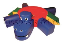 Сухой бассейн "Весёлый бегемот" с приставными элементам - fgospostavki.ru - Иркутск