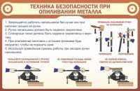 Стенд "Техника безопасности при опиливании металла" - fgospostavki.ru - Иркутск