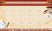 Стенд "ПРАВОУСТАНАВЛИВАЮЩИЕ ДОКУМЕНТЫ" - fgospostavki.ru - Иркутск