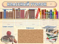 Стенд "Классный уголок" (с пробковым покрытием) - fgospostavki.ru - Иркутск