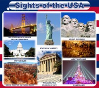 Стенд "Достопримечательности США" Вариант 1 - fgospostavki.ru - Иркутск