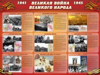 Стенд "Великая война Великого народа" Вариант 1 (9 блоков) - fgospostavki.ru - Иркутск