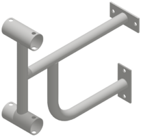 Кронштейн настенный (двухрядный) - fgospostavki.ru - Иркутск