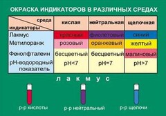 Таблица. Окраска индикаторов в различных средах. - fgospostavki.ru - Иркутск
