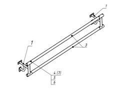 Станок хореографический пристенный (1,5 метра, двухрядный) - fgospostavki.ru - Иркутск