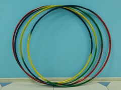 Обруч гимнастический стальной "Радуга" (900 миллиметров, 850 грамм) - fgospostavki.ru - Иркутск