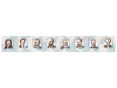 Стенд-лента "Выдающиеся ученые-историки" - fgospostavki.ru - Иркутск