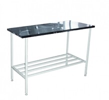 Стол на металлическом каркасе с продольными стяжками 600*1500*750(900) - fgospostavki.ru - Иркутск