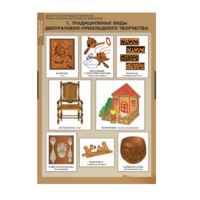 Комплект таблиц. Технология. Декоративно-прикладное творчество. Резьба по дереву, выпиливание, выжигание. - fgospostavki.ru - Иркутск