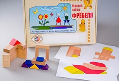 Игровой набор Фребеля "Конструктор деревянный без соединений-2" (Серия "Эксперимент") - fgospostavki.ru - Иркутск