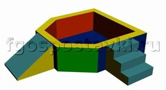 Сухой бассейн "Крепость" 1,5х1,2 метра - fgospostavki.ru - Иркутск