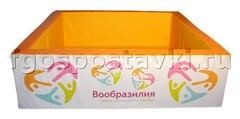 Сухой бассейн "Вообразилия" квадратный с шелкографией - fgospostavki.ru - Иркутск