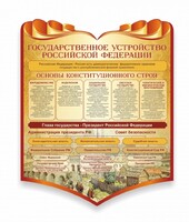 Стенд "Государственное устройство Российской Федерации" Вариант 3 - fgospostavki.ru - Иркутск