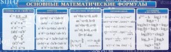 Стенд "Основные математические формулы" - fgospostavki.ru - Иркутск