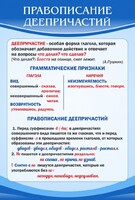 Стенд "Правописание деепричастий" - fgospostavki.ru - Иркутск
