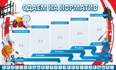 Стенд "Сдаем на норматив" Вариант 1 - fgospostavki.ru - Иркутск