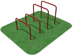 Упоры для отжимания цельносварные, разноуровневые  - fgospostavki.ru - Иркутск