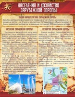 Стенд "Населения и хозяйство Зарубежной Европы" - fgospostavki.ru - Иркутск