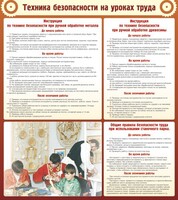 Стенд "Техника безопасности на уроках труда" - fgospostavki.ru - Иркутск