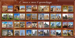 Стенд "Стили и эпохи в архитектуре" - fgospostavki.ru - Иркутск