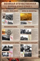 Стенд "Великая отечественная война (битвы)" - fgospostavki.ru - Иркутск