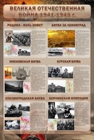 Стенд "Великая Отечественная война" (битвы) - fgospostavki.ru - Иркутск