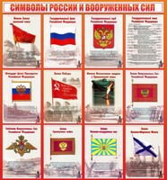 Стенд "Символы России и вооруженных сил" - fgospostavki.ru - Иркутск