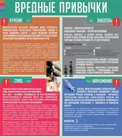 Стенд "Вредные привычки" - fgospostavki.ru - Иркутск